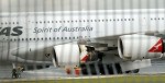 A troubled Qantas Airbus A380 engine trouble (source unknown)